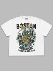 Boston Celtics 2024 Champs Tee – 18x World Champs / Starting Five Edition