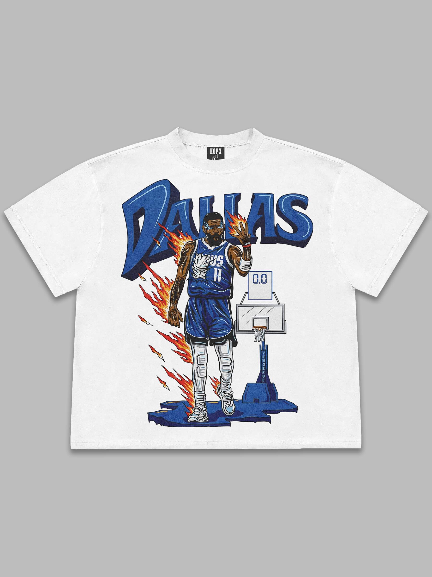 Dallas Mavericks Skeleton Irving Oversized Tee - Kyrie Irving Inspired Streetwear