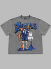 Dallas Mavericks Skeleton Irving Oversized Tee - Kyrie Irving Inspired Streetwear