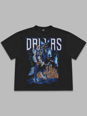 Dallas Mavericks Skeleton Rider Oversized Tee - Luka Dončić Inspired Streetwear