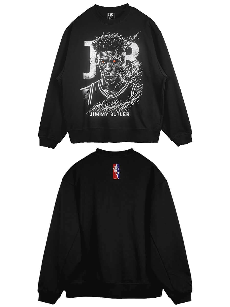 Jimmy Butler Skull Graphic Tee & Hoodie | Oversize Fit | Miami Heat Inspired