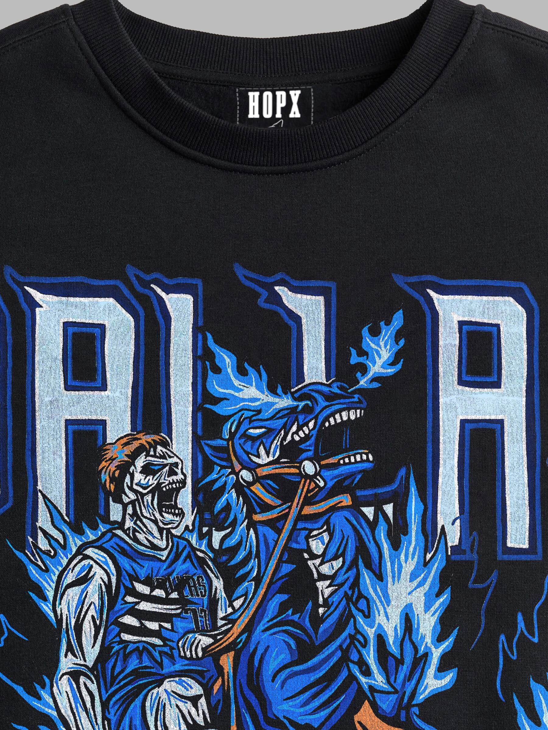 Dallas Mavericks Skeleton Rider Oversized Tee - Luka Dončić Inspired Streetwear