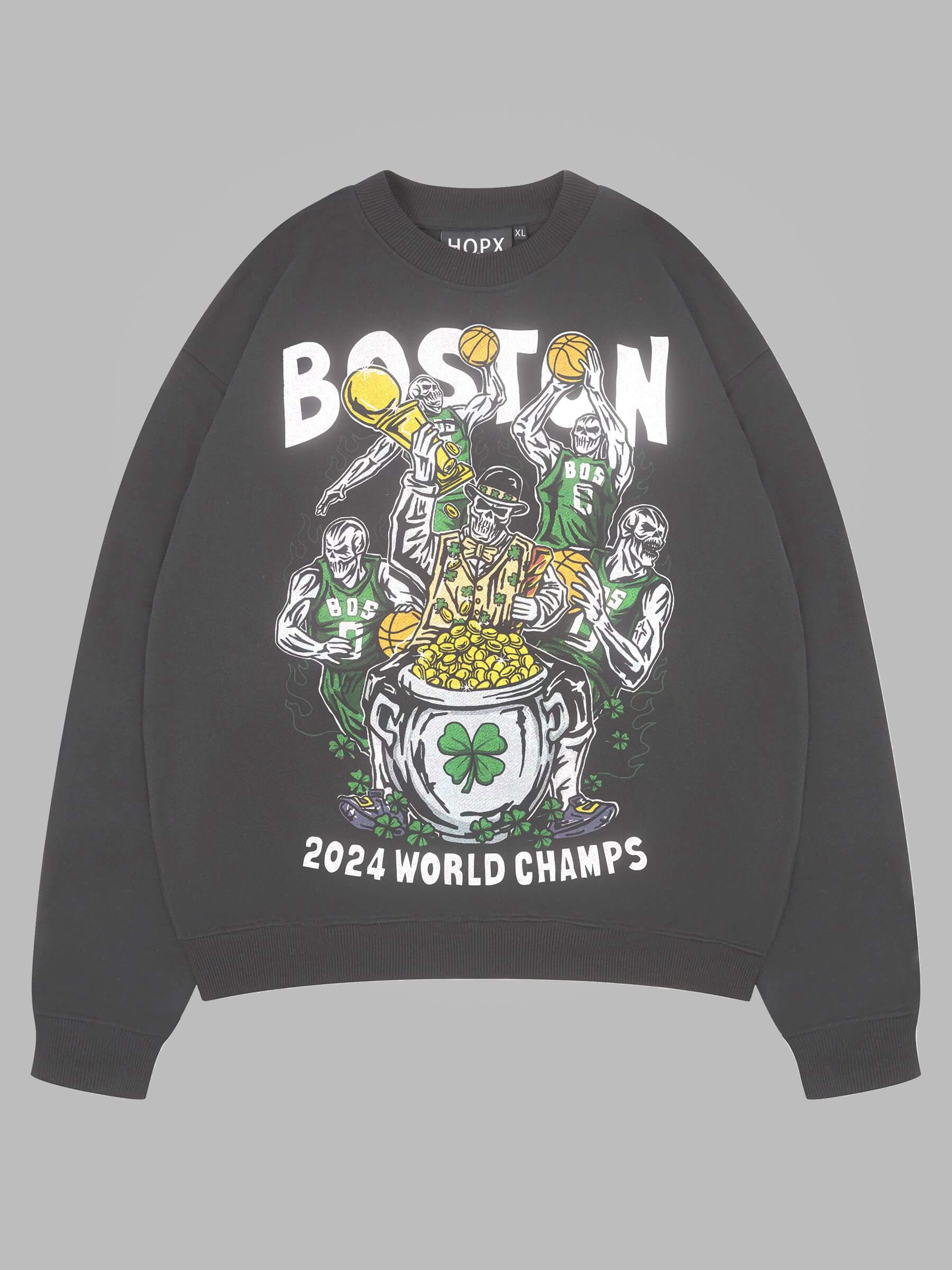 Boston Celtics 2024 Champs sweatshirt - 18x World Champs /Starting Five Edition