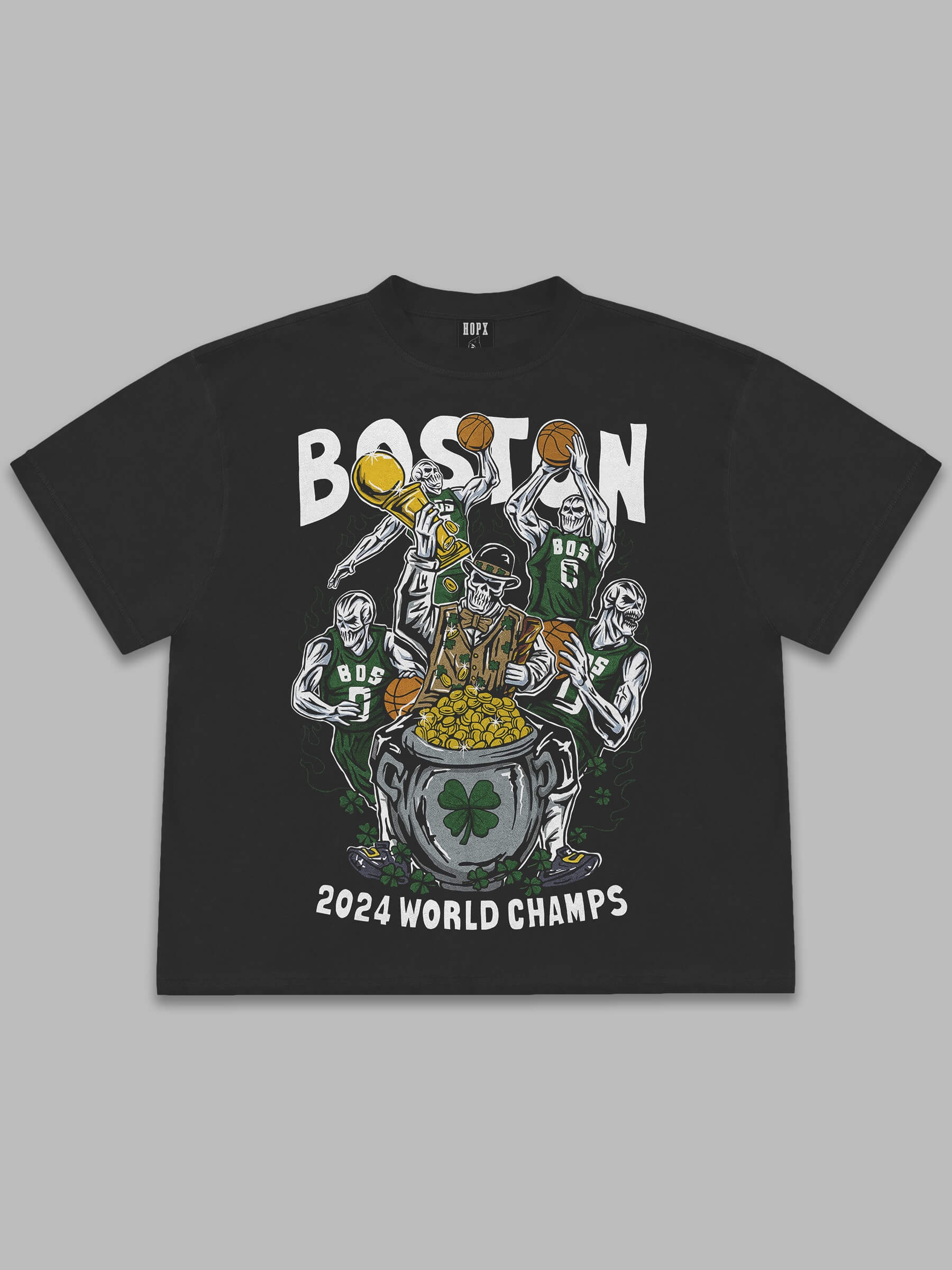 Boston Celtics 2024 Champs Tee – 18x World Champs / Starting Five Edition