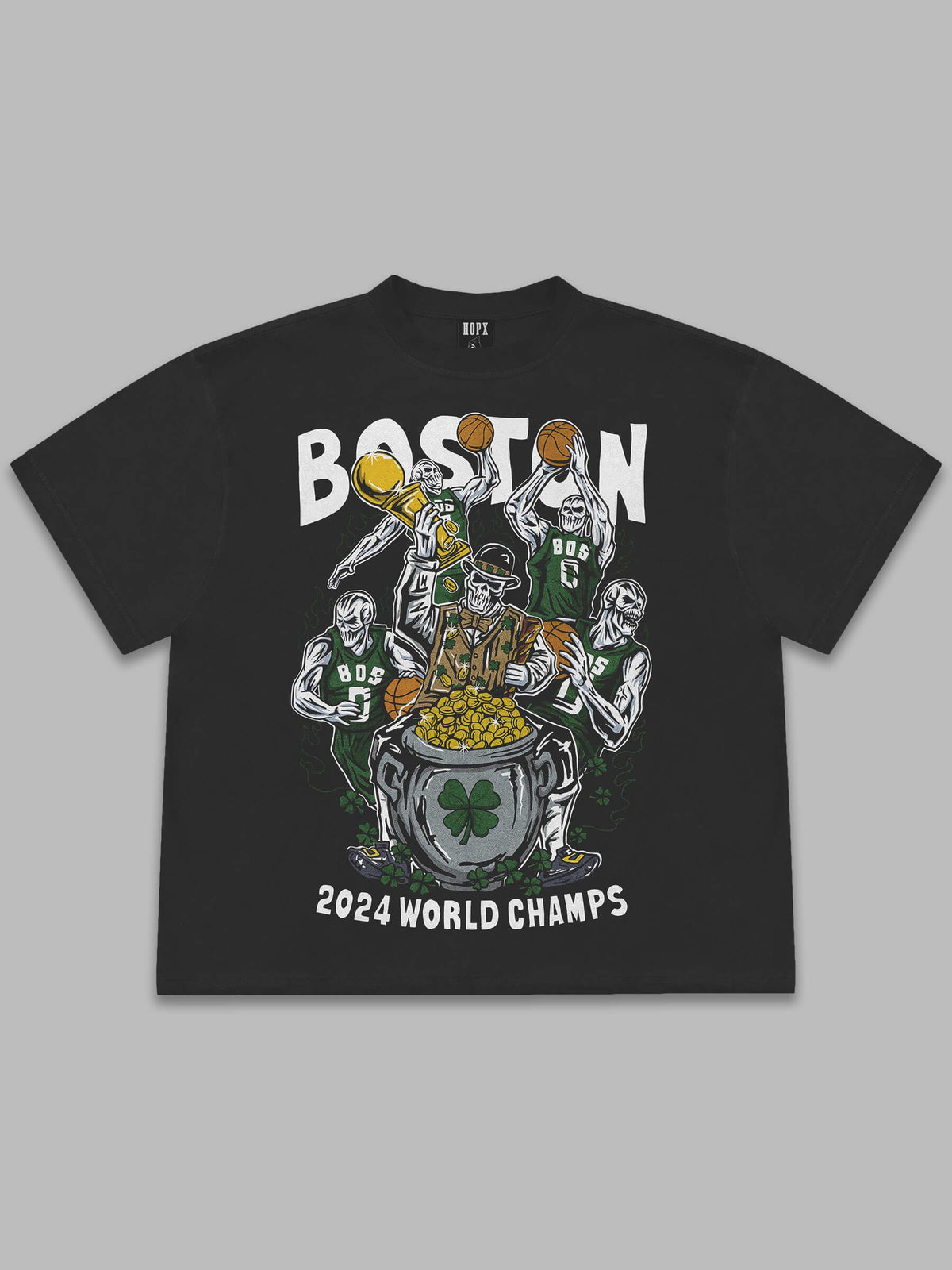 Boston Celtics 2024 Champs Tee – 18x World Champs / Starting Five Edition