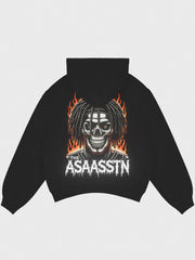 The Assassin: Tyrese Maxey Skull Graphic T-shirt & Hoodie | Oversize Fit